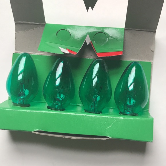 Vintage Christmas light bulbs. Green - Picture 7 of 9